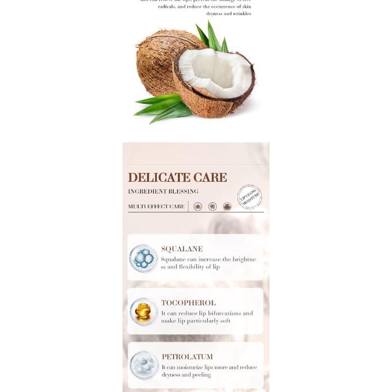 Product Introduction of Coconut Lip Balm - Lasting Nourishment and Moisture for Men and Women - Daily Care Lip Balm Skincare Comfort 6
