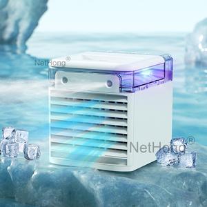 Mini Air Cooler Fan Portable Low Noise Water-Cooled Air Conditioning Unit 500ml table  fan