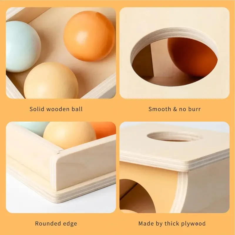 Innoplay Montessori Wooden Textile Drum 2
