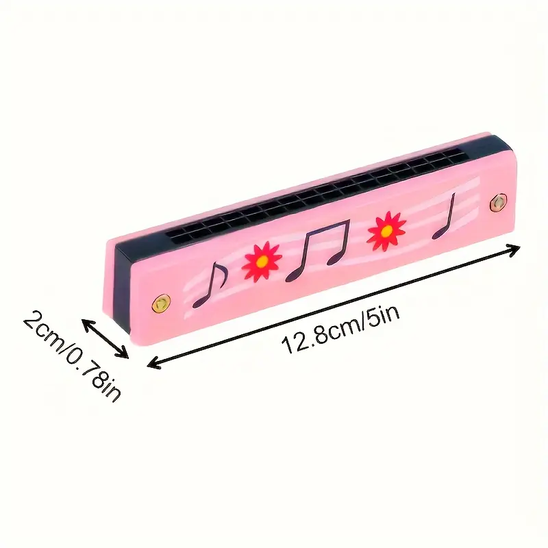 Pack of 1 Wooden Harmonica Toy for Kids, 16-Hole Musical Instrument, Educational Party Favor, Beginner'S Easter Gift, Random Color 4