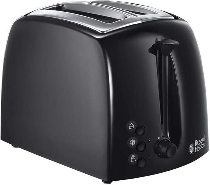 Textures 2 Slice Toaster (Extra Wide Slots, 6 Browning levels, Frozen, cancel & reheat function with indicator lights, Removable crumb tray, 850W, Black matt & high gloss finish) 21641 0