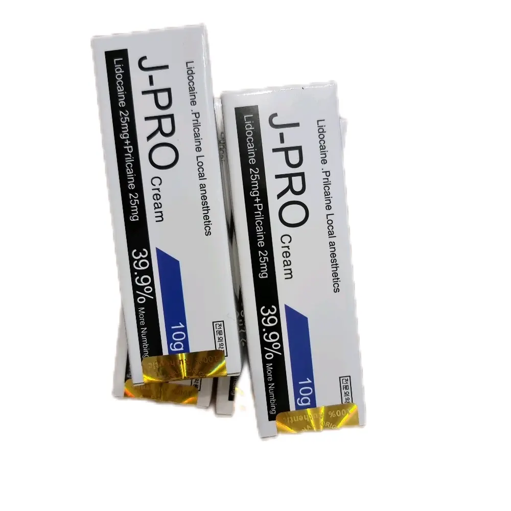5 pieces ! J Pro Numbing Cream for Tattoos - Local Anesthetics with Lidocaine and Prilcaine - Cosmetic 10g