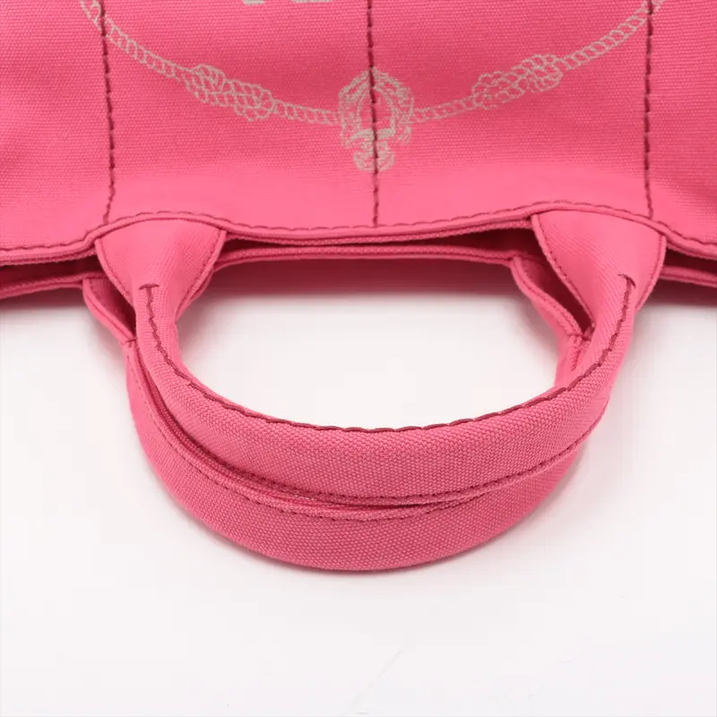 #1036 - Prada Canapa Pink 2 Way Handbag canvas BN2642 - Pre-owned 4