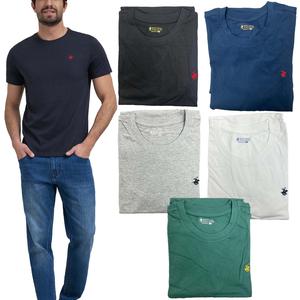 Mens Beverly Hills Polo Club T-Shirt Short Sleeve Cotton Fitness Crew Neck Logo Designer Top