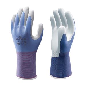 SHOWA 370 Blue Lightweight Gardening Multi Purpose Grip Safety Gloves