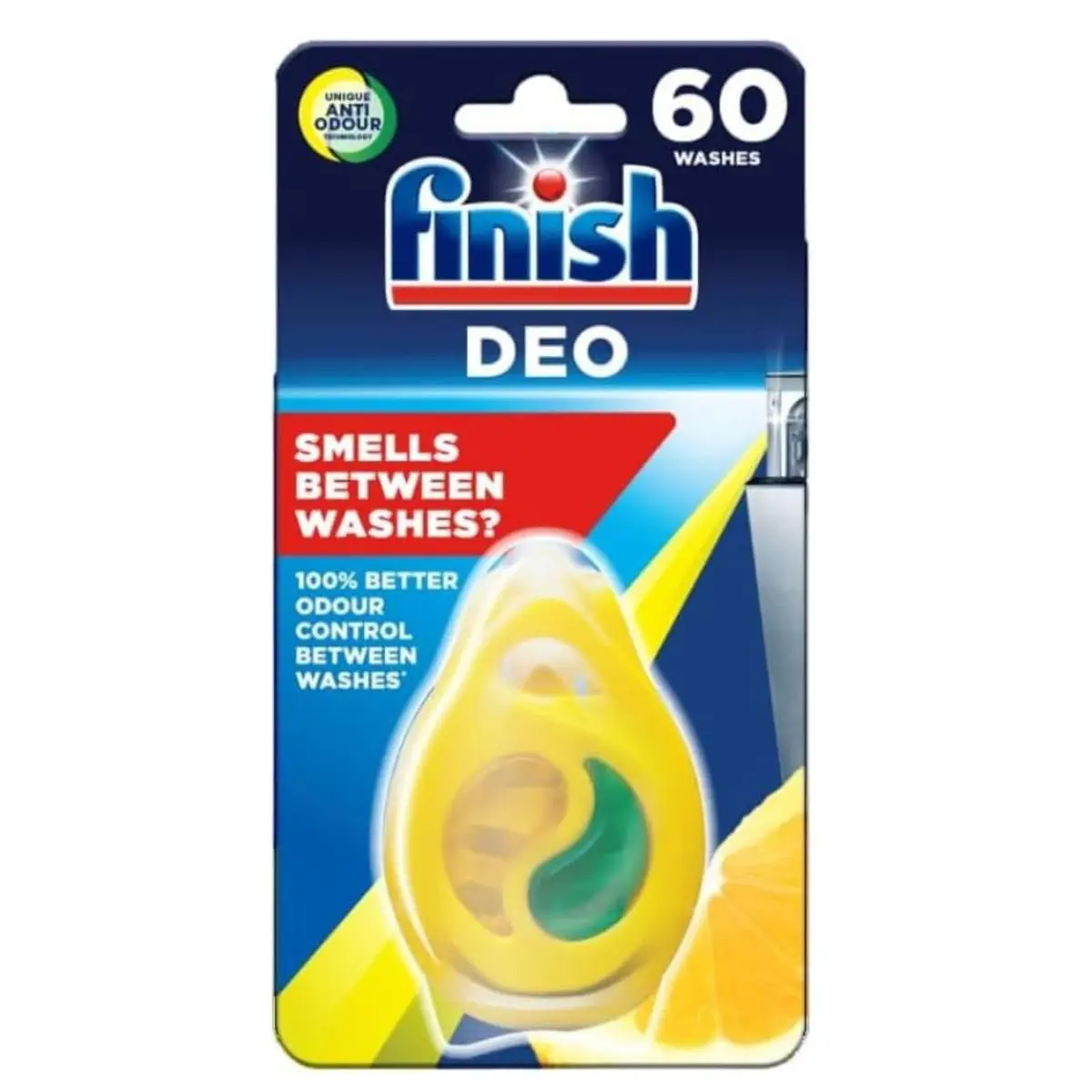Finish Dishwasher Freshener, Lemon and Lime, Keeps Your Dishwasher Clean, Lasts up to 60 Washes Household Scented