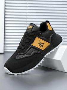 Men's Fashionable Lace Up Front Sneakers, Casual Comfortable Breathable Sports Running Shoes, Male All-match Round Toe Shoes for Daily Wear, Closed