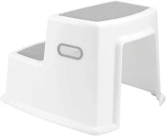 Stool for Kids, Non-Slip 2 Step Stool for Toddlers with Built-in Handles, Step Stool for Potty Training, Bathroom and Kitchen, Sturdy and Practical Design 5