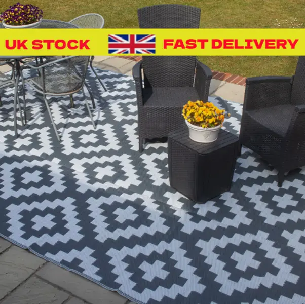 Valiant Waterproof Outdoor Rug for Patios, Decking and Garden - Various Sizes