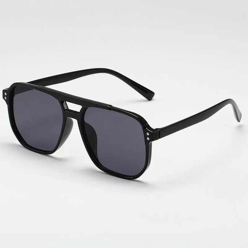 Vintage Men Women Big Sunglasses Men Square Shades Brand Designer Unisex Sun Glasses Black Lense Male Female Sunglasses UV400 1