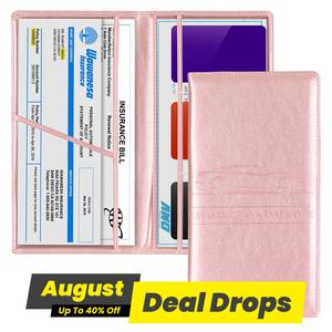 Car Registration & Insurance Card Holder, Magnetic Closure Vehicle Glove Box Organizer, Car Essential Document Passport Wallet, Car Accessories, for Women & Men, Boyfriend Gift, Travel Essentials, for Car Owner