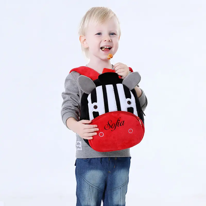 Personalized Print Kids Cartoon Cute  Animals Backpack Kindergarten Children Mochila Infant School Bags Baby Girl Boy Schoolbag 2