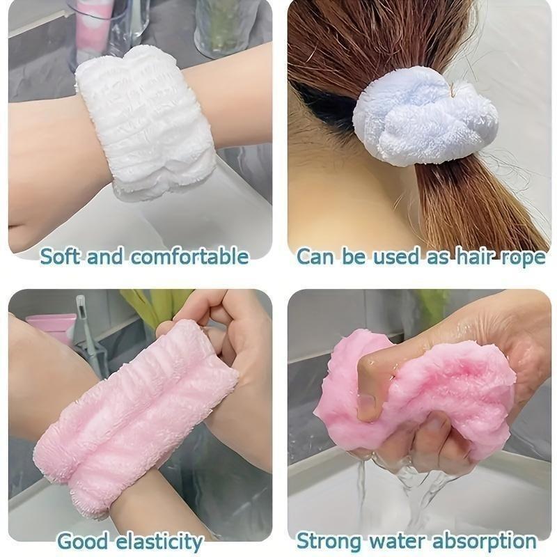 (Gift 3)2pcs Face Washing Wrist With Magic Device To Absorb Water To The Cuff Exercise Sweat Wiping Bracelet Sweat Absorbing Sleeve To Wash And Moisture-proof Sleeve To Protect Wrist 6