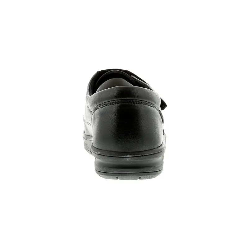 Dr Keller Mens Shoes Casual Texas Leather Touch Fastening black UK Size 3