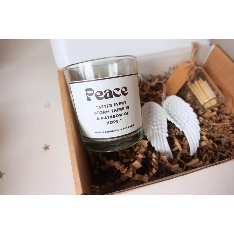 Sending You Comfort Candle Decor and Angel Wings Keepsake christmas  tree organic candles 1