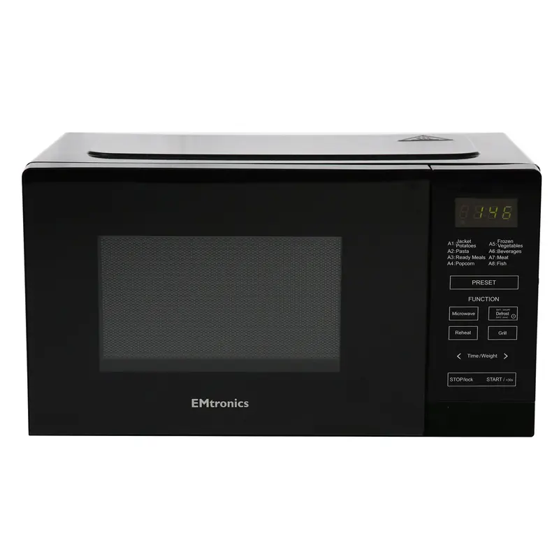 EMtronics 20 Litre Microwave 700W with Grill - Black 1