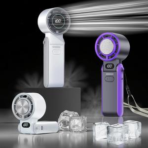 Portable High-Speed Handheld Fan with Lanyard, 3600mAh Rechargeable Mini Fan with LED Display, Turbo Cooling Fan, Multifunction Smart Control - Perfect for Travel, Outdoor, Exercise, Work, Home & Daily Use | Ideal Birthday/Valentine's Day Gift