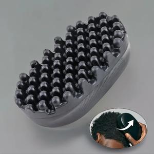 Portable Black Hair Curling Brush, Durable Rubber Hair Twist Comb, Professional Hair Styling Tools for Women & Men, Volumizer Brush, Volumizing Brush