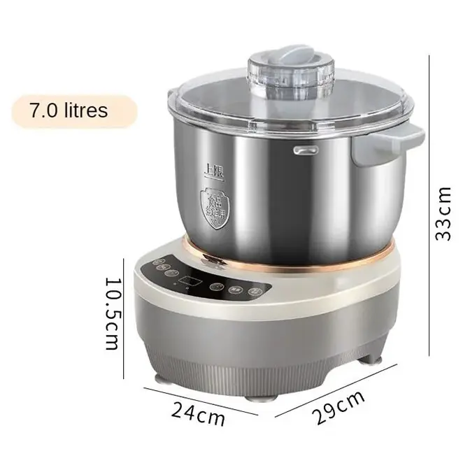 7.0L Electric Dough Mixer Home Auto Kneading Dough Maker Multifunctional Mixer  UK 3