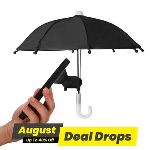 Outdoor Vacation Beach Umbrella Phone Holder, Anti-peeping Phone Holder with Suction Cup, Mobile Phone Sun Protection Umbrella Multipurpose Phone Holder, Accessories