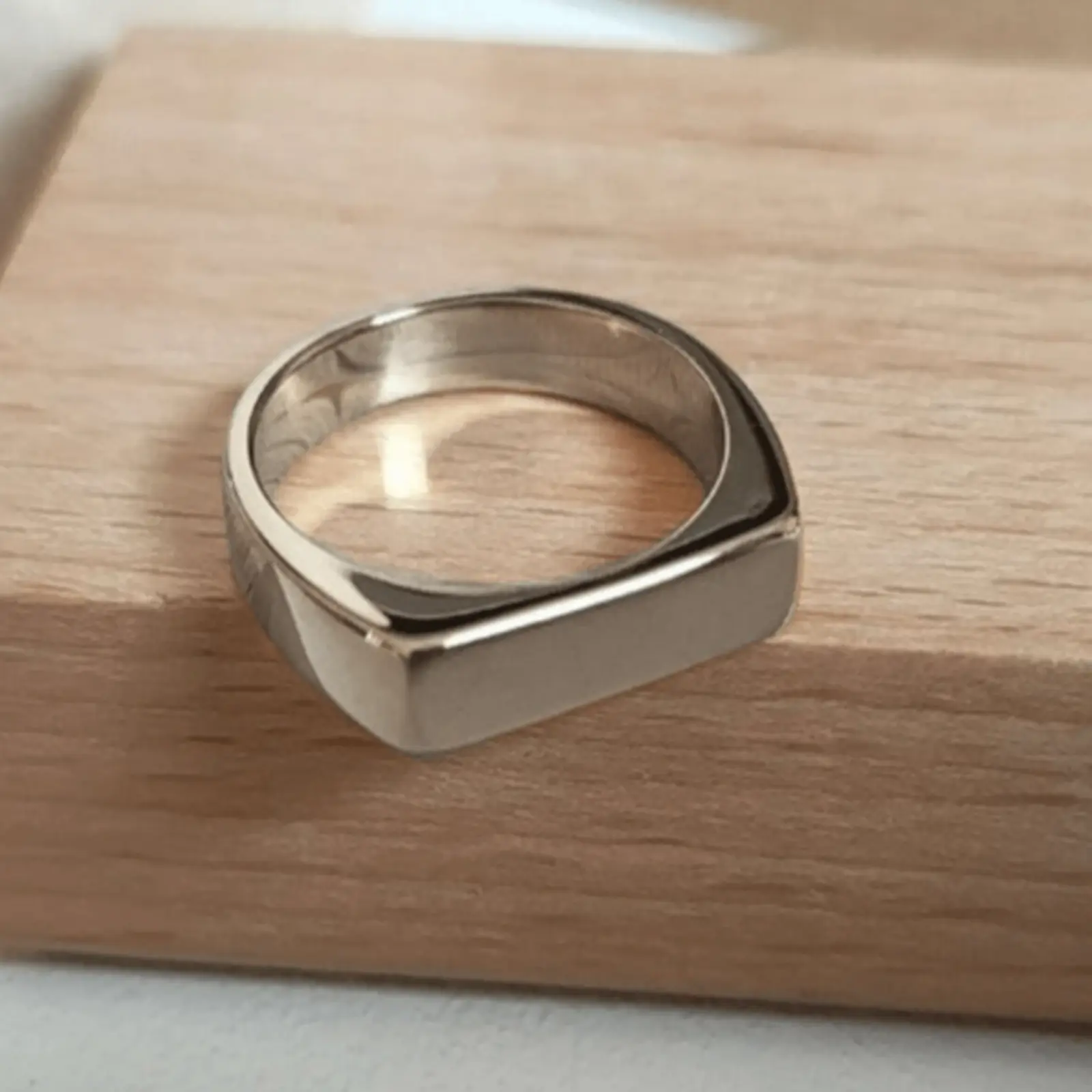 Fashion Rectangle Ring for Women for Everyday Wear