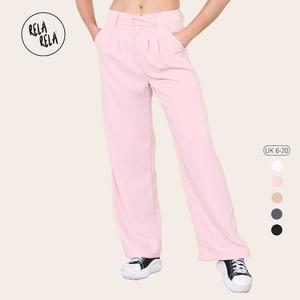Rela Rela Essential Tailored Wide Leg Trousers Pants Womenswear Bottom UK 6-20