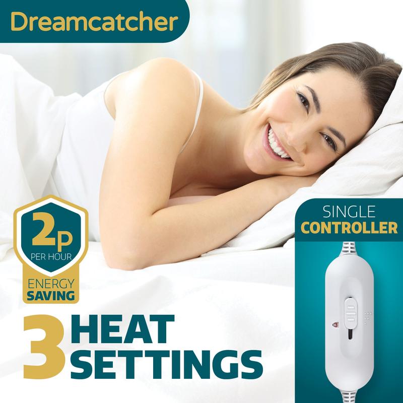 Dreamcatcher Single Electric Fully Fitted Under Blanket Mattress Cover 4