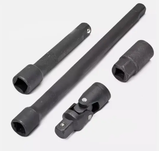 Heavy Duty 1/2" Ratchet Wrench Socket Set 8-32mm Metric Extension Bar Metal Case 3
