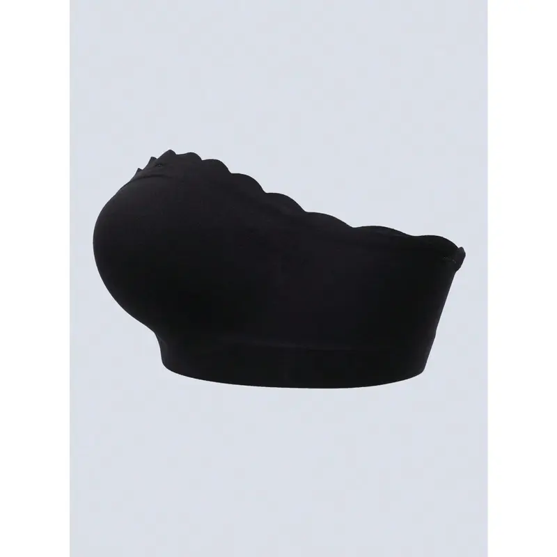 Women Front Closure Strapless Bra Push Up Wireless Sexy Tube Top Removable Padding Adjustable Bandeau Intimates Lingerie Basic Tube Bras Non Slip Silicone Soft Fabric Underwear Transparent Shoulder Straps Comfortable[S12] 6