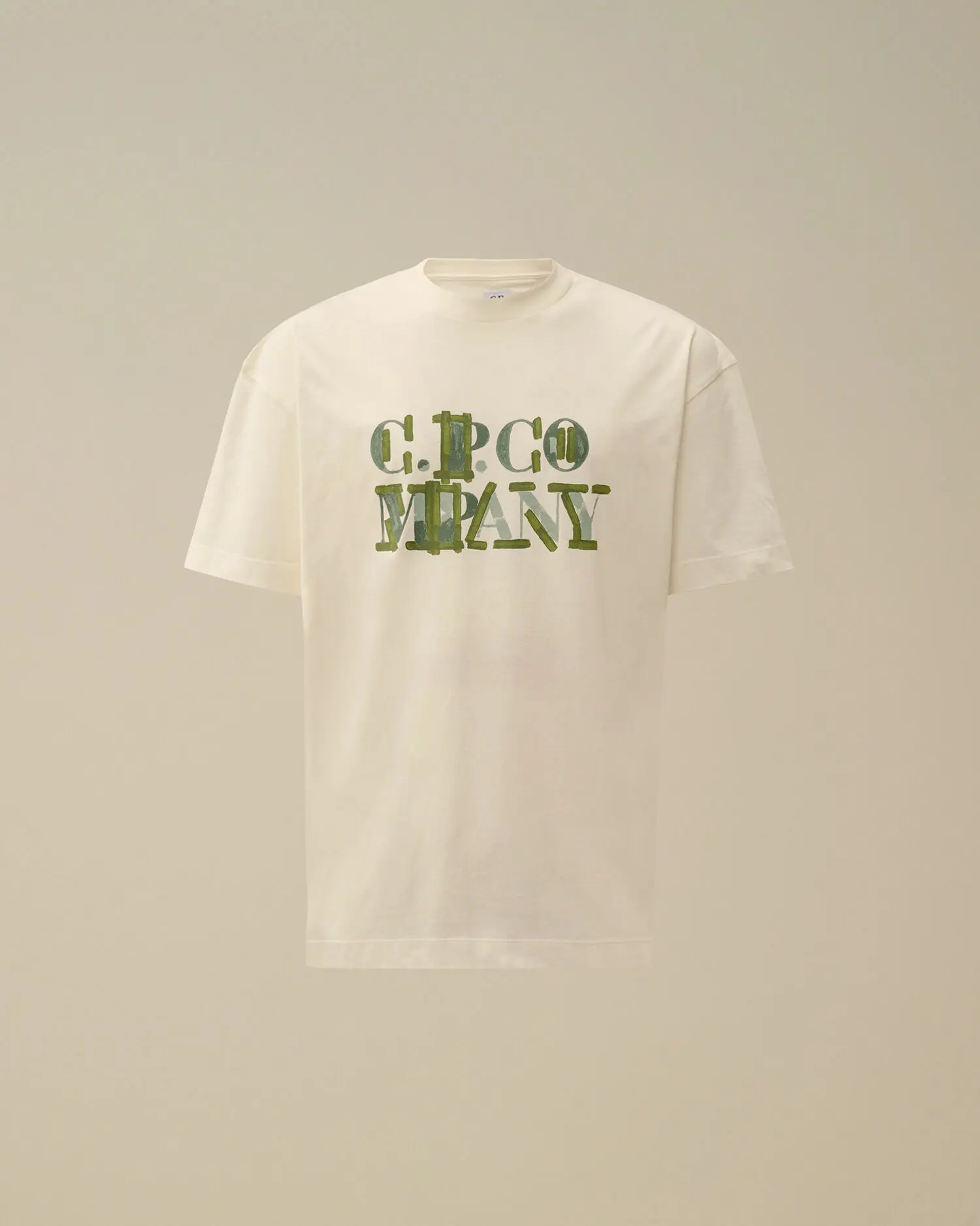C.P Company T-Shirt, 30/1 Jersey Blurred Logo T-Shirt