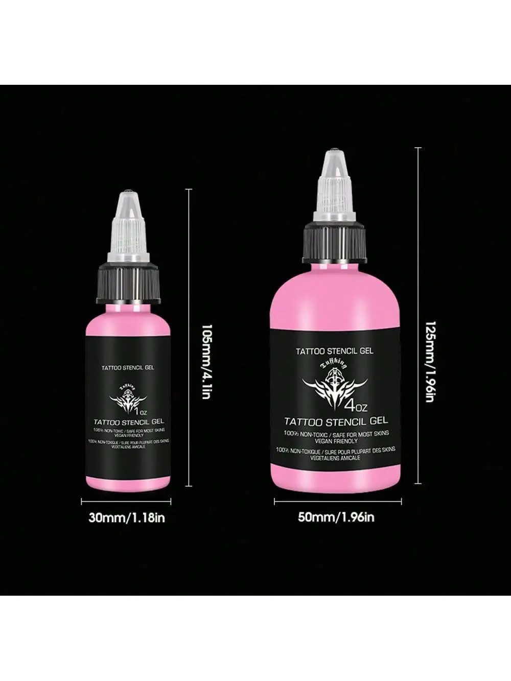 Pink Tattoo Transfer Gel - 1 Bottle 120/30ml, Long Lasting & Color Fixing Stencil Cream for Tattoo Tool