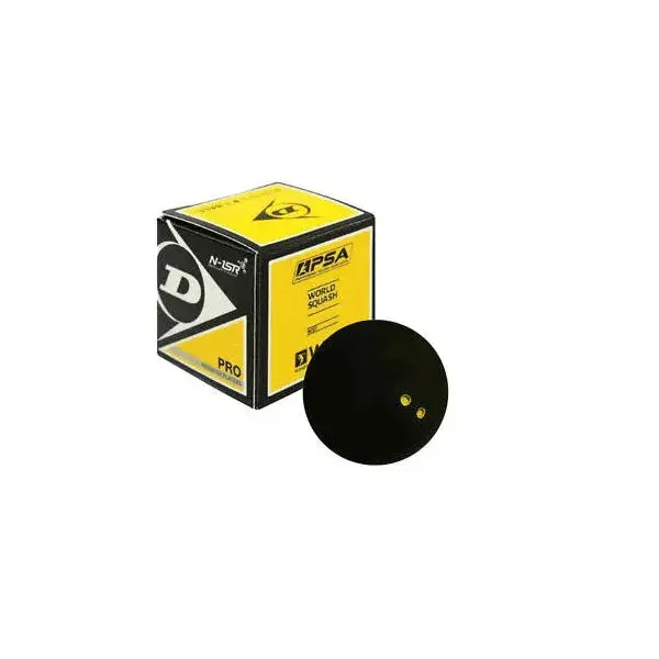 DUNLOP PRO SQUASH BALL - DOUBLE YELLOW DOT