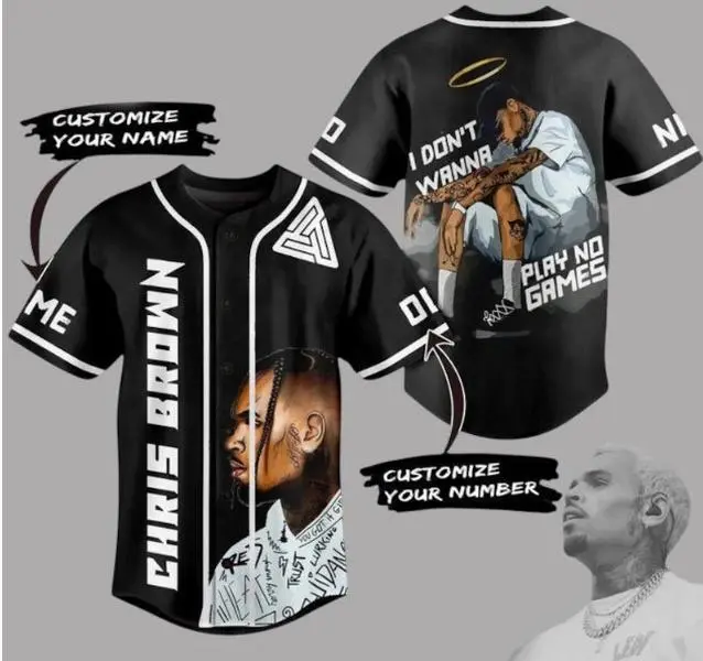 Chris Brown Breezy Bowl XX Tour 2025 Jersey, Chris Brown 2025 Concert Baseball Jesey, Custom Chris Brown Fan Gift, Chris Brown Graphic Shirt