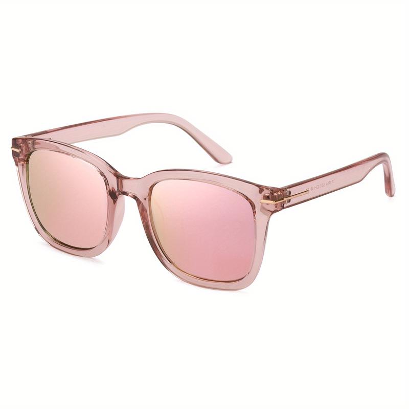 Enafad Classic Polarized Glasses for Women – Trendy Oversized Square Mirrored Fashion Shades with UV400 Protection 1