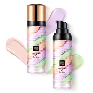 3 Color Corrector Face Primer, Hydrating Brightening Color Correcting Cushion Foundation, Makeup Base Concealer Foundation Cream, Cosmetic Cream, Hyperpigmentation, Flawless, Green, Makeup Products