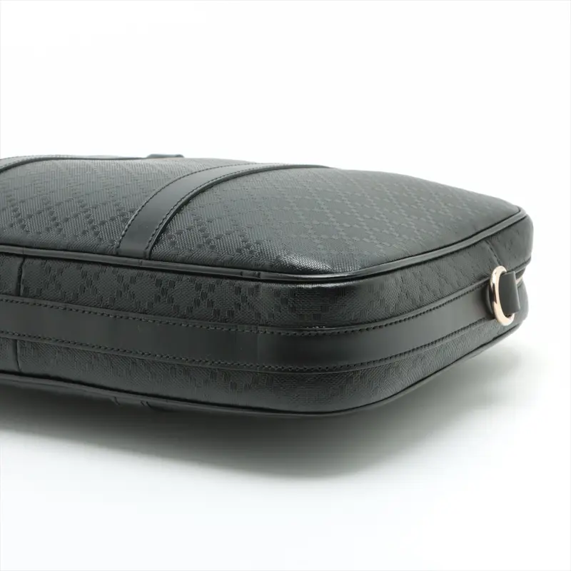 #978 - Gucci Diamante Black 2 Way Handbag Leather 344357 - Pre-owned 2