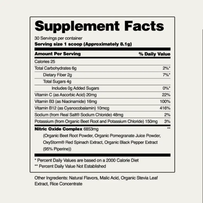 Snap Supplements - USDA Organic Beetroot Powder - 3-in-1 Nitric Oxide Supplement - Support Normal Blood Pressure & Blood Circulation - Mixed Berry 6