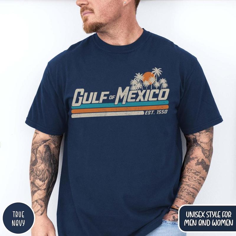 Gulf of Mexico Shirt, Gulf Coast Shirt, Texas Alabama Mississippi Florida Beach Crewneck, Gift for Mexico Lover/ 3