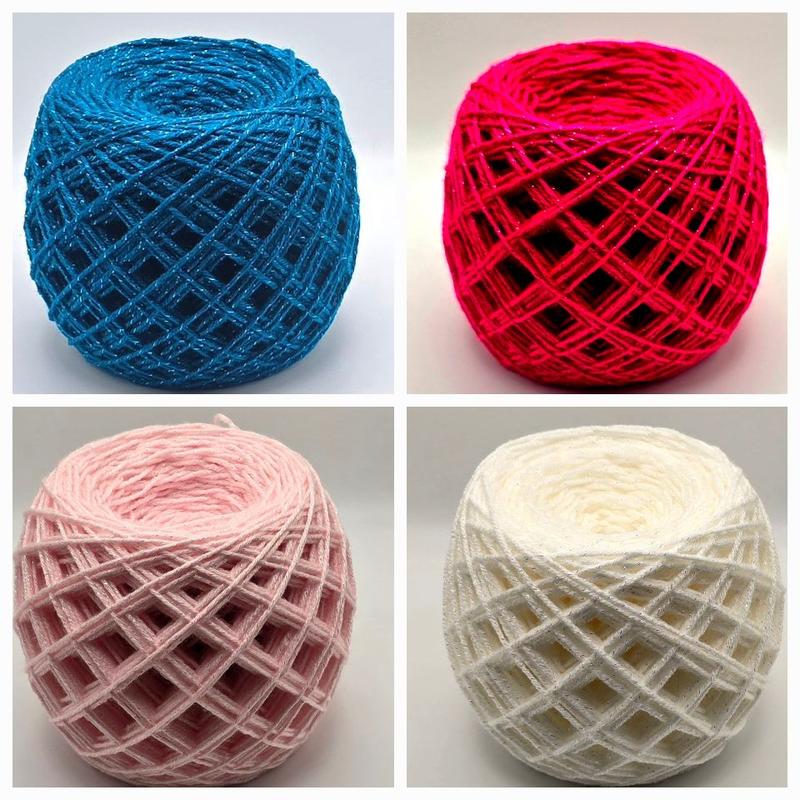 Product Introduction of Approx 300g Honeycomb glitter cakes Aran Dk Acrylic Wool  knitting crochet yarn 14