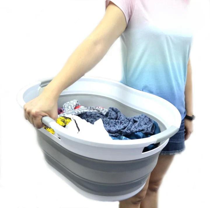 Laundry Basket 67L Collapsible – Foldable Space-Saving Design with Carry Handles 2