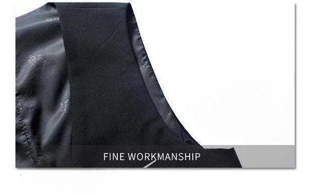 Product Introduction of Men's Casual Business Vests Slim Fit Formal Business Vest Large Size Waistcoat for Suit or Tuxedo Wedding Formal Prom 15