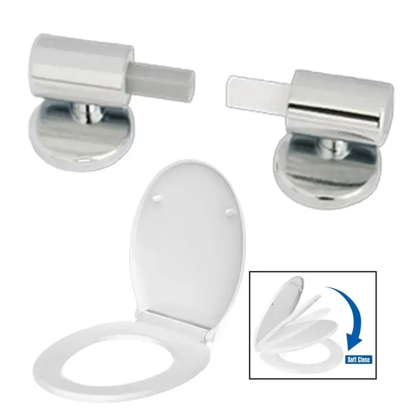 Toilet Seat Hinge To Top Close Soft Release Quick Install Toilet Kit For Most Standard Toilet Seats With Top Fix Hinge 1