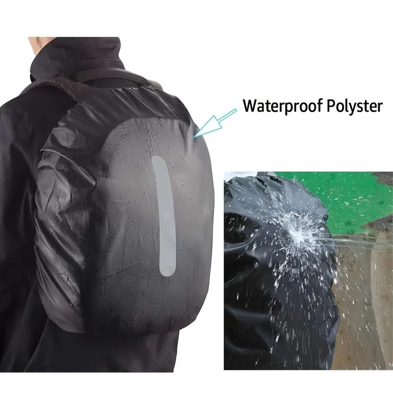 Waterproof Rain Cover For Backpack 30-40L, Reflective Rucksack Rain Cover For Anti-dust/Anti-Theft/Bicycling/Hiking/Camping/Traveling/Outdoor Activities 8