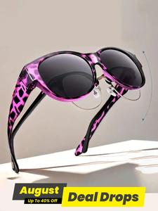 Women's Leopard Pattern Polarized Aviator Sunglasses for Everyday Use, Lightweight Durable High Quality Sunglasses,  Tinted Lenses Leopard Print Sunglasses, Fashion Large Frames Accessories for Outdoor Activities, Adjustable Sunglass, Stylish Glasses