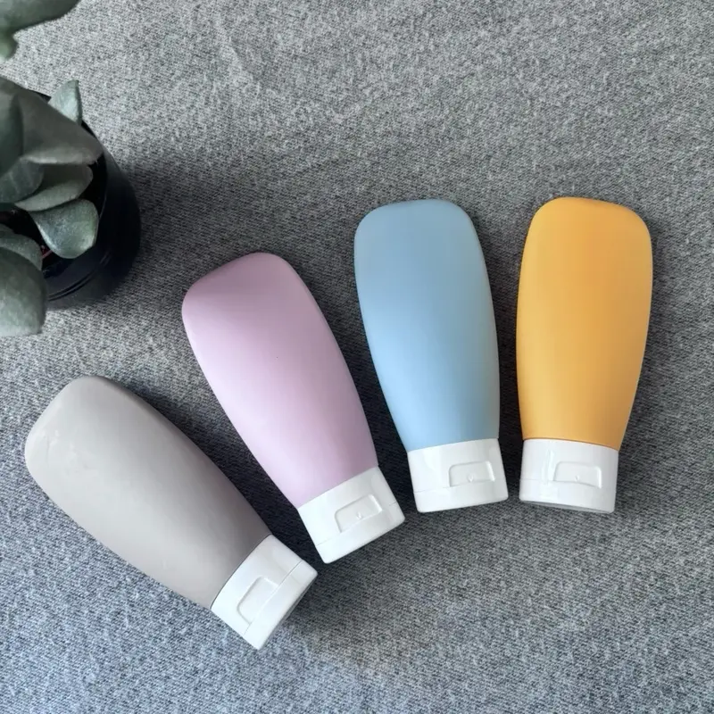 Set of 4 Travel-Sized Toiletry Bottles for Men and Women Hand Light Organiser Tin Canister