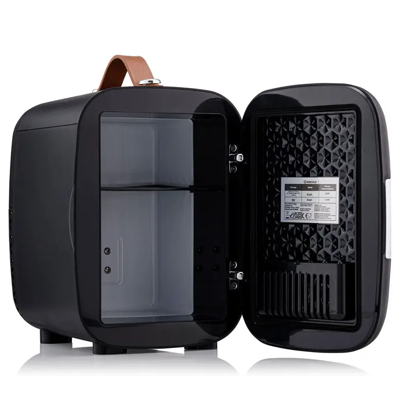Subcold Pro4 Luxury Mini Fridge Cooler | 4 Litre / 6 Cans | AC and Exclusive USB Power Option | Portable Small Fridge for the Office, Bedroom, Car, Travel, Skincare & Cosmetics (Pink) 3