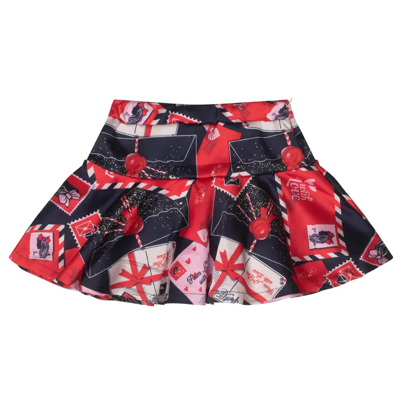 AW24 A Dee Girls With Love Roxy Red Skirt Set 6