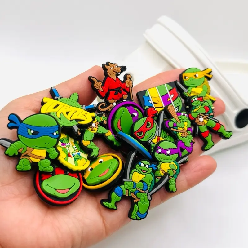 16x Ninja Turtles Charms for Croc Shoe Style | SET OF 16 | Super Cute Gifts- Bargain- Shoe Accessories- Shoe Decoration Charms Footwear Comfort Bridal Parent 5
