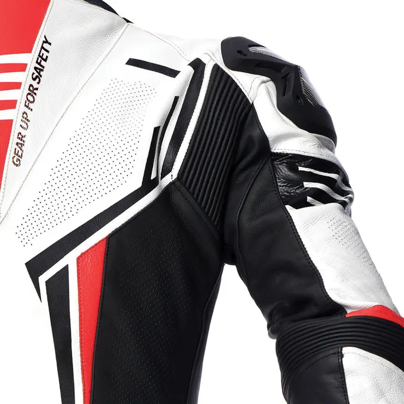 Men ESTORIL One-Piece Motorcycle Leather Suit 8