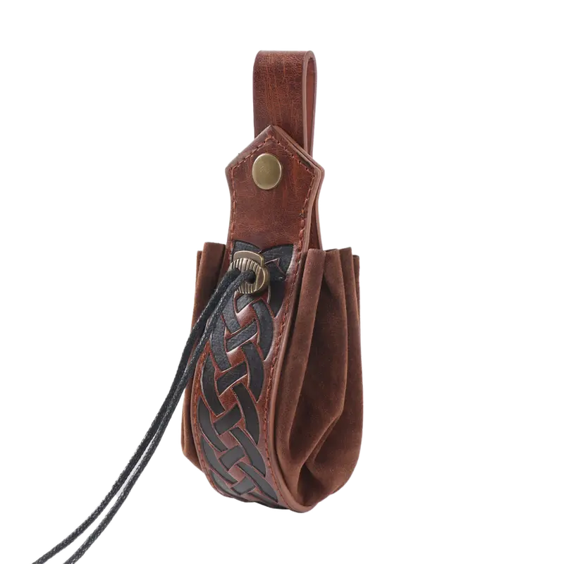 Medieval Retro Waist Bag Viking Style Hanging Belt Coin Purse Knight Fanny Pack Portable Men Women Money Pouch Costume 7